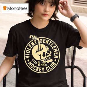 Violent Gentlemen Hockey Club Headache Skull T Shirt