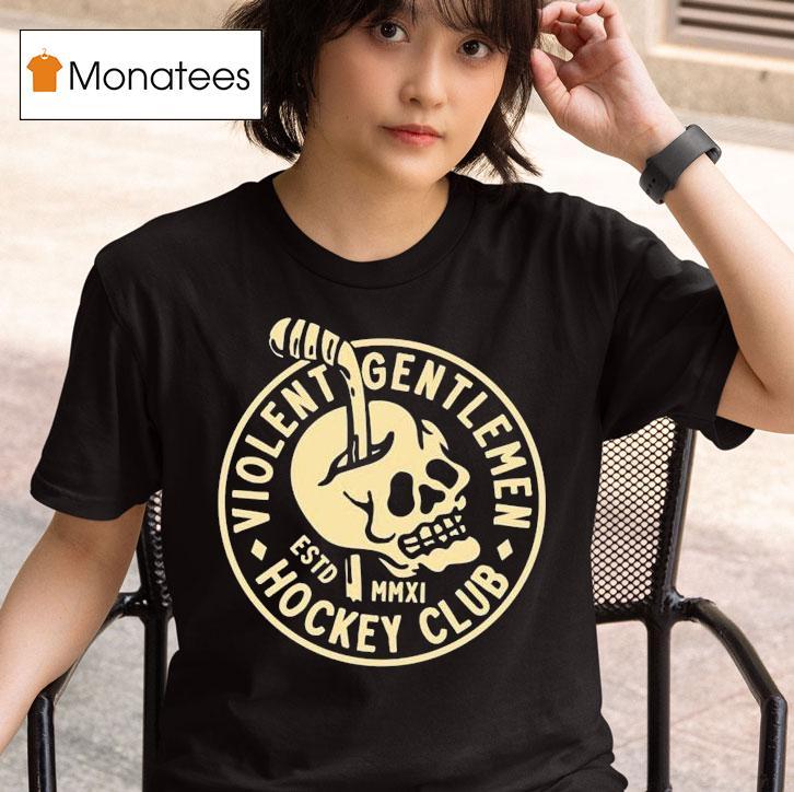 Violent Gentlemen Hockey Club Headache Skull T Shirt