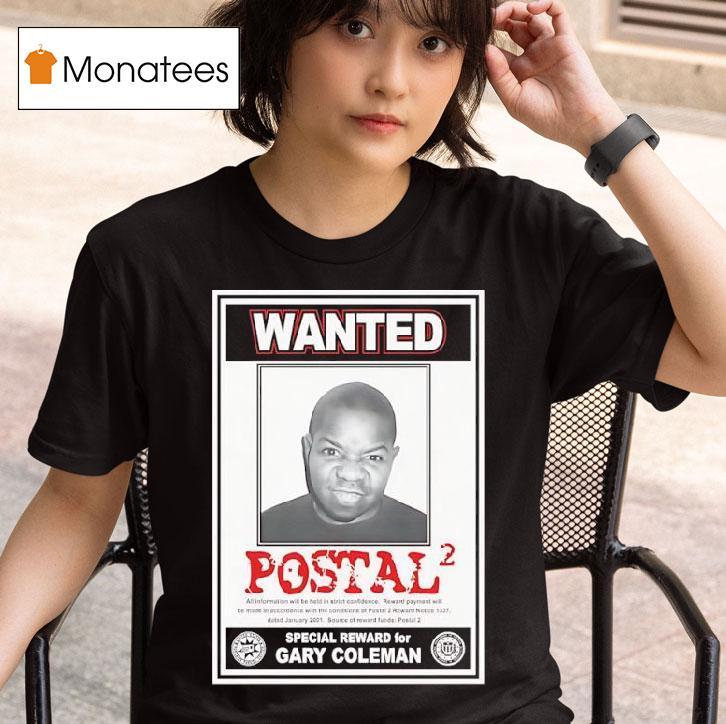 Wanted Postal Special Reward For Gary Coleman T Shirt