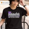 Washington Huskies City Skyline All Names Of Legend Thank You For The Memories T Shirt