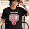 Welcome The Portland Fire Logo T Shirt