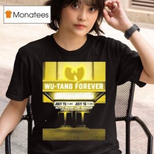 Wu Tang Clan Pop Up At Irving Plaza In New York On July Yellow Neon Marquee T Shirt