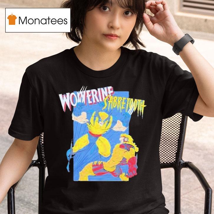X Men Wolverine Vs Sabretooth T Shirt