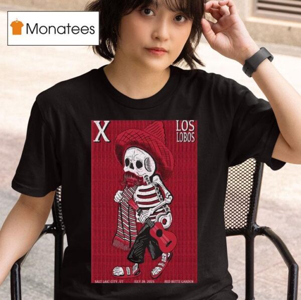 X The Band July Salt Lake City Ut Red Butte Garden Skeleton T Shirt