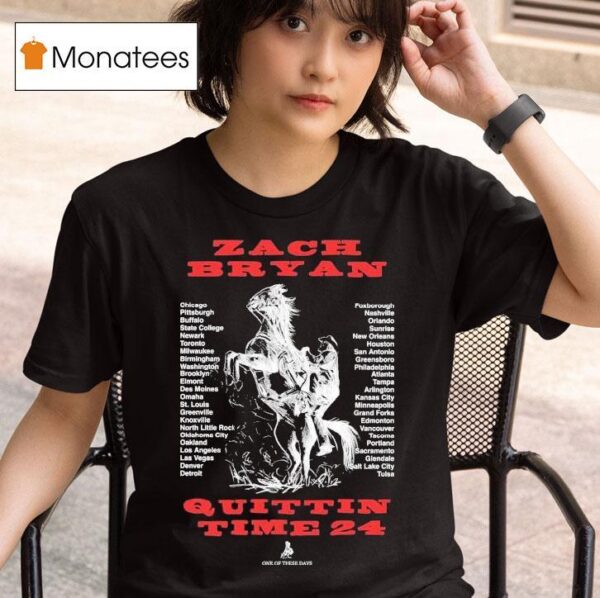 Zach Bryan One Of These Days The Quittin Time Tour S T Shirt