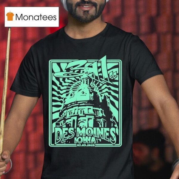 July Vibrant Music Hall Waukee Ia T Shirt