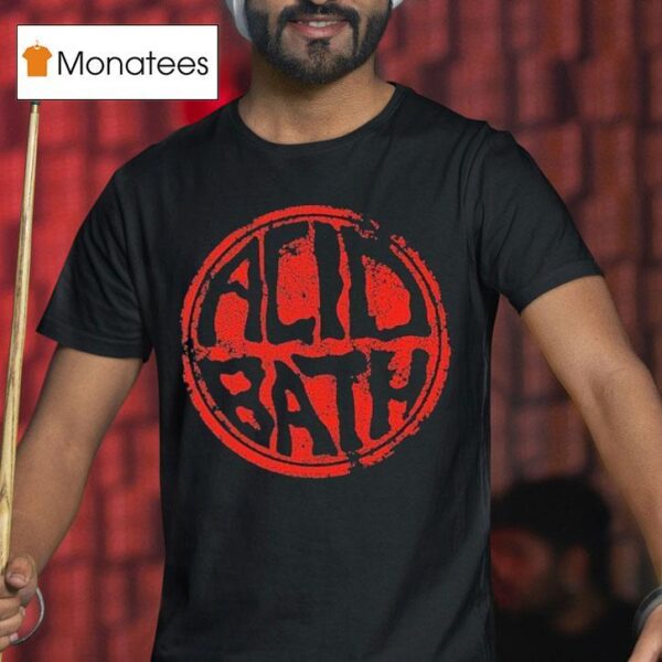 Acid Bath Worn N Torn Logo T Shirt