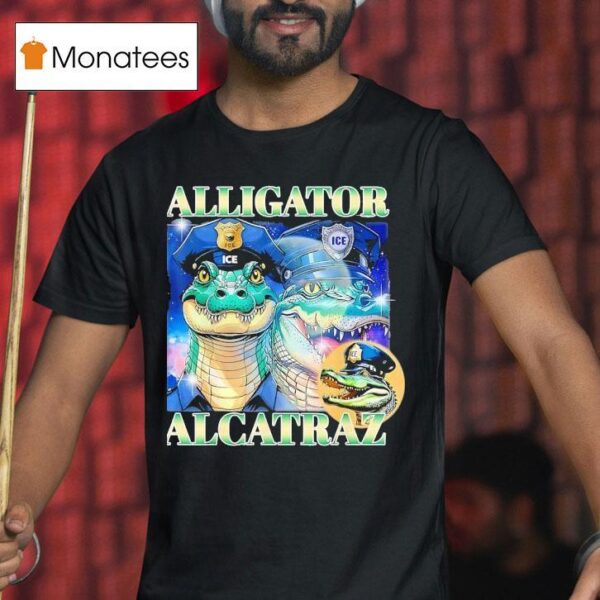Alligator Alcatraz Ice Graphic T Shirt