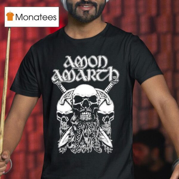 Amon Amarth Beard Skull T Shirt