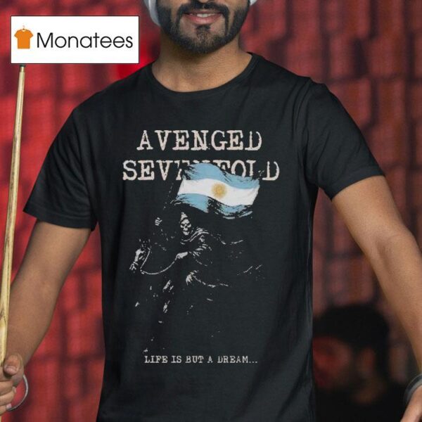 Avenged Sevenfold Life Is But A Dream Remeras Argentina Tour Reaper T Shirt