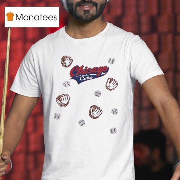 Baseball Glove Chicago Cubs T Shirt