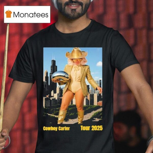 Beyonce Chicago Cowboy Carter Tour T Shirt