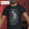 Billy Joel And So It Goes Lyrics T Shirt
