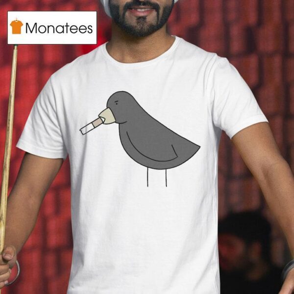 Bird Poorly Drawn Cigarettes T Shirt