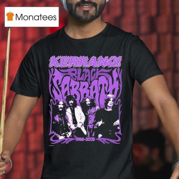 Black Sabbath In Collaboration With Kerrang On T Shirt