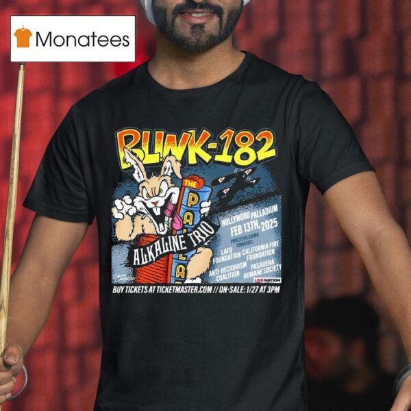 Blink Alkaline Trio February Hollywood Ca T Shirt