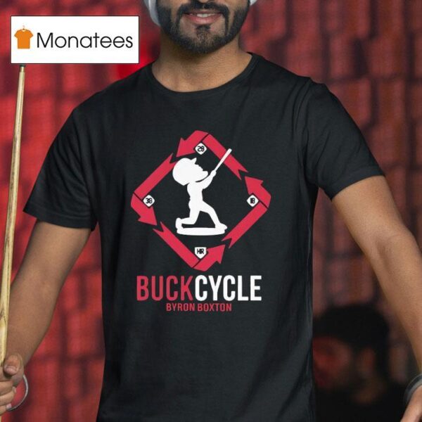Buckcycle Byron Buxton Minnesota Twins Baseball T Shirt