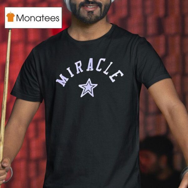 Caitlin Clark Wearing Miracle Star T Shirt