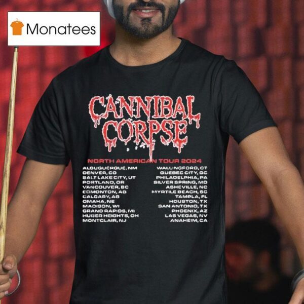 Cannibal Corpse North American Tour S T Shirt