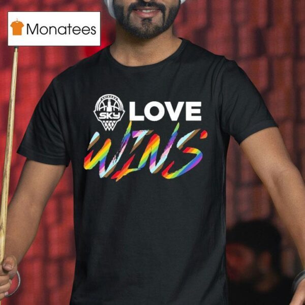 Chicago Sky Love Wins Pride Trans T Shirt