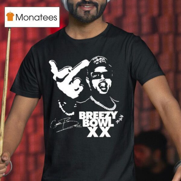 Chris Brown Tour Breezy Bowl Xx Middle Finger T Shirt