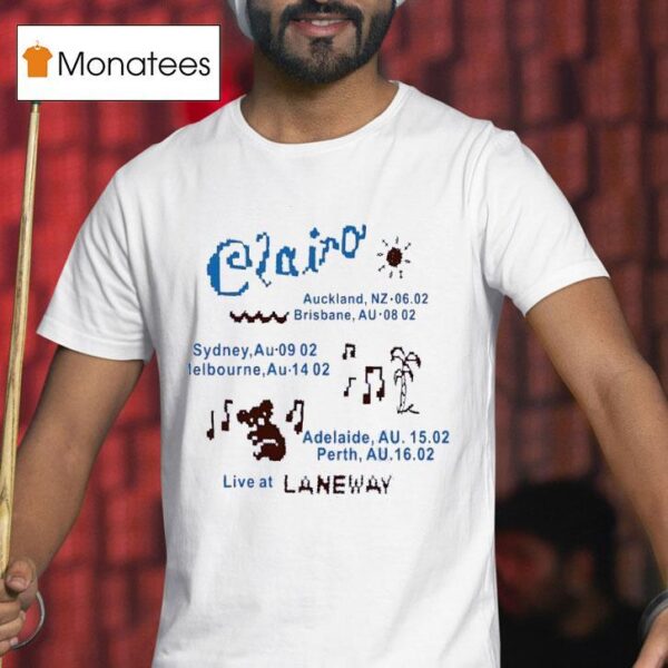 Clairo Charm Tour Live At Laneway T Shirt