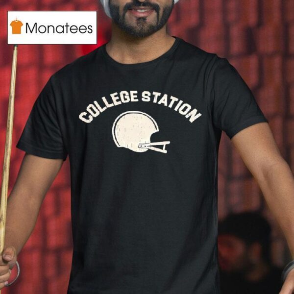 College Station Texas Am Aggies Football Helme T Shirt