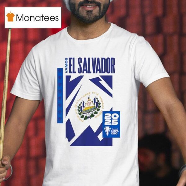 Concacaf Copa Oro Vamos El Salvador Logo T Shirt