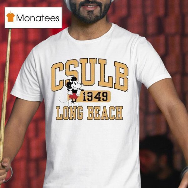 Csulb Long Beach State Mickey Mouse Spark Gap T Shirt