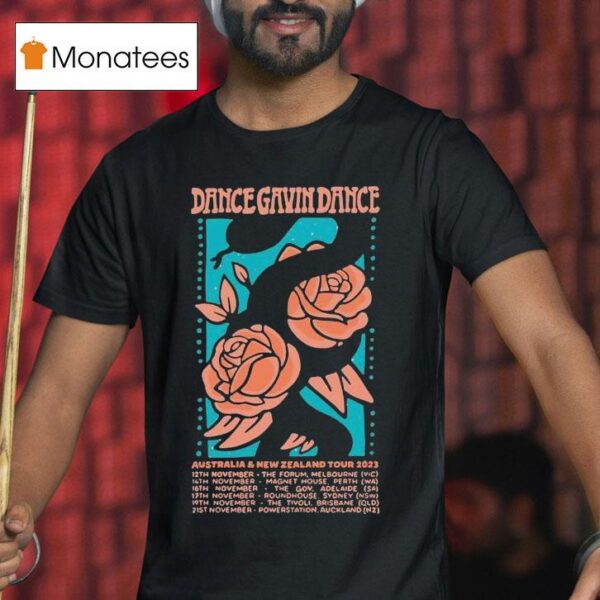 Dance Gavin Dance Australia And New Zealand Tour Rose T Shirt
