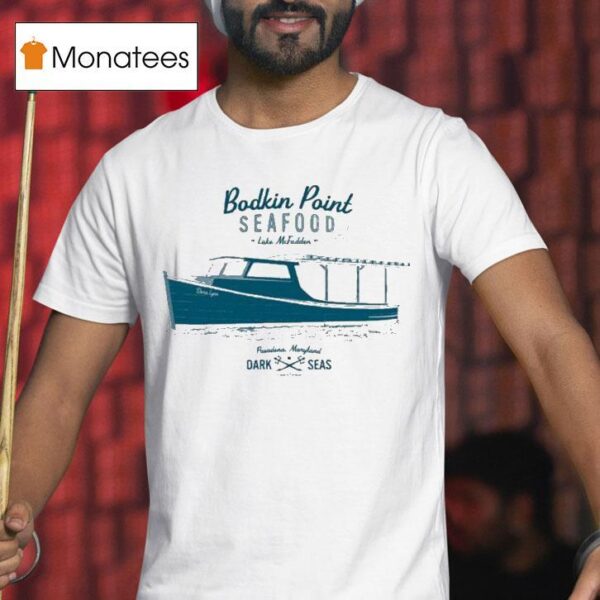 Dark Seas Bodkin Point Seafood Luke Mcfadden Crab Stand T Shirt