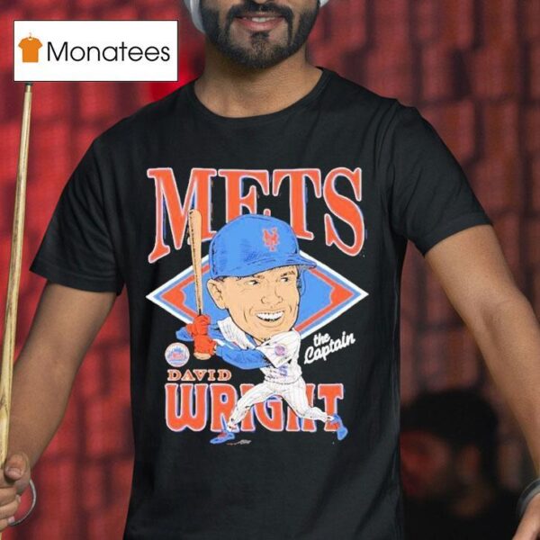 David Wright New York Mets Caricature T Shirt