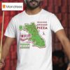 Delicious Chicago Pizza History Chicago Map T Shirt
