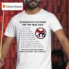 Democratic Platform For The Year Socialism T Shirt