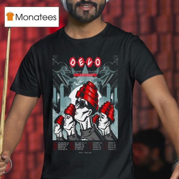 Devo Years Of De Evolution Continued Tour Dates T Shirt