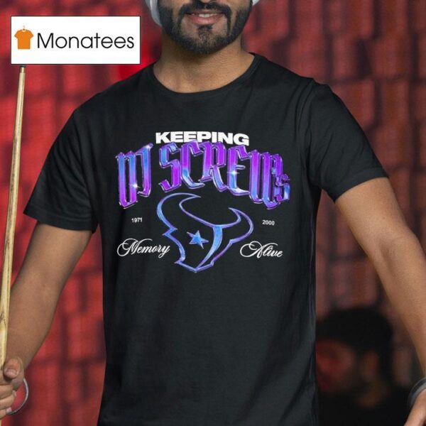 Dj Screw X Houston Texans Keeping Memory Alive T Shirt