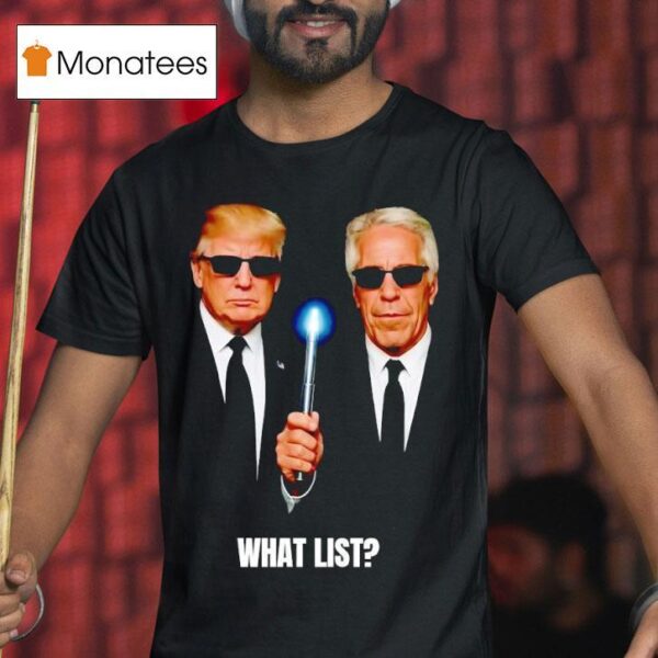 Donald Trump And Jeffrey Epstein Men In Black T Shirt