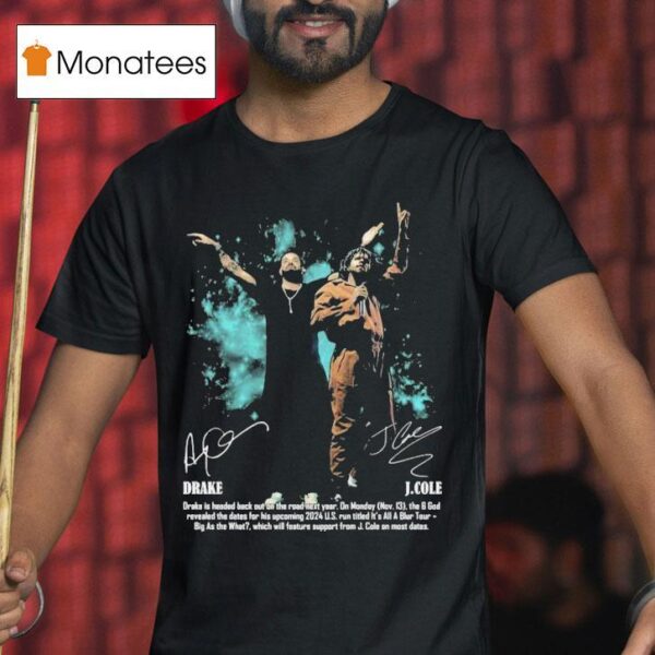 Drake J Cole It S All Blur Tour T Shirt