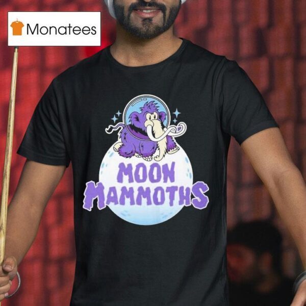 Erie Seawolves Moon Mammoths Logo T Shirt