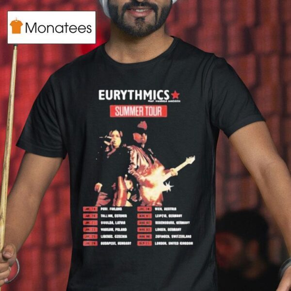 Eurythmics Summer Tour Concert Dates T Shirt