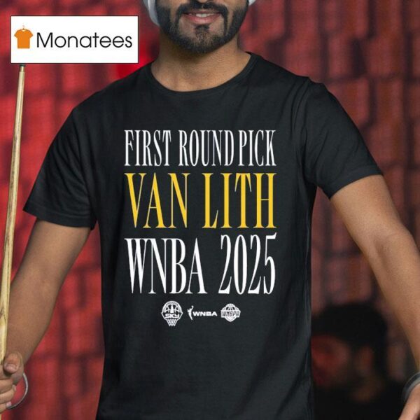 First Round Pick Van Lith Chicago Sky Wnba T Shirt