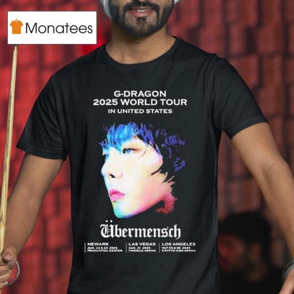 G Dragon Ubermensch Phase Usa World Tour T Shirt