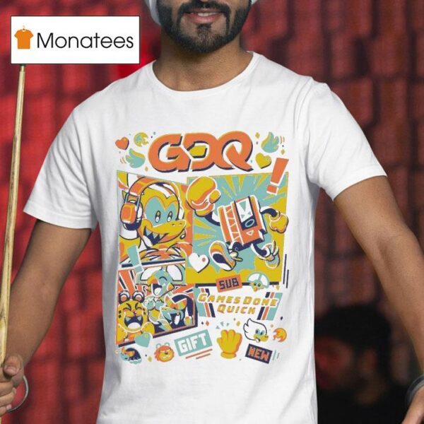 Games Done Quick Gdq Marathon Mascots T Shirt