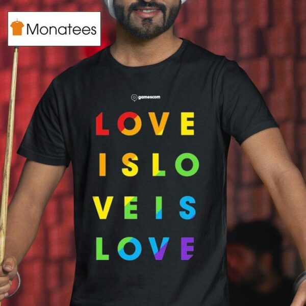 Gamescom Love Is Love Pride T Shirt