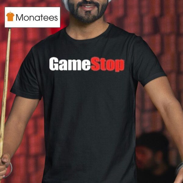 Gamestop Logo Power To The Players T Shirt