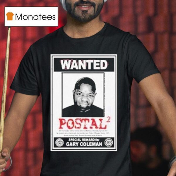 Gary Coleman Wanted Postal T Shirt