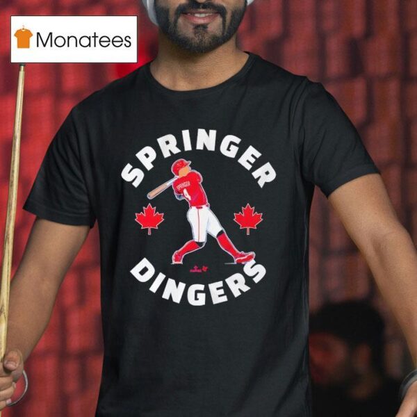George Springer Canada Day Dingers T Shirt