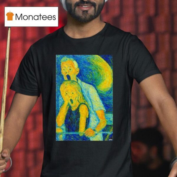 Ghostface Style Van Gogh Halloween T Shirt