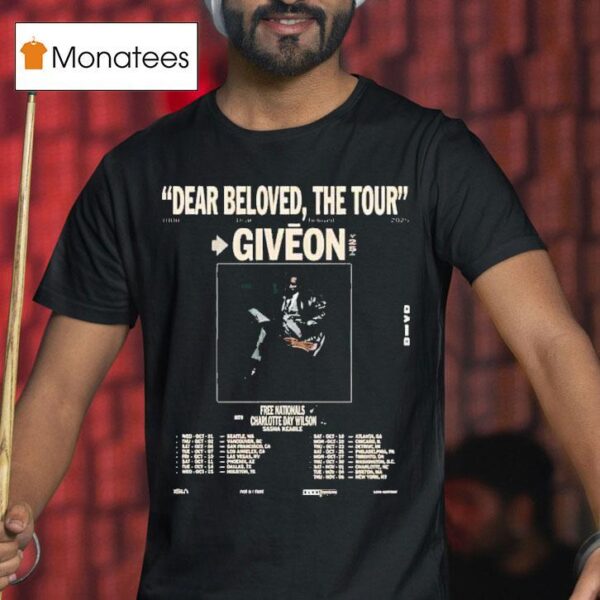 Giveon Dear Beloved The Tour Dates T Shirt