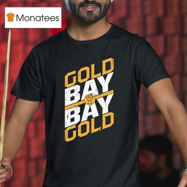 Gold Bay X Bay Gold Wwe Logo T Shirt